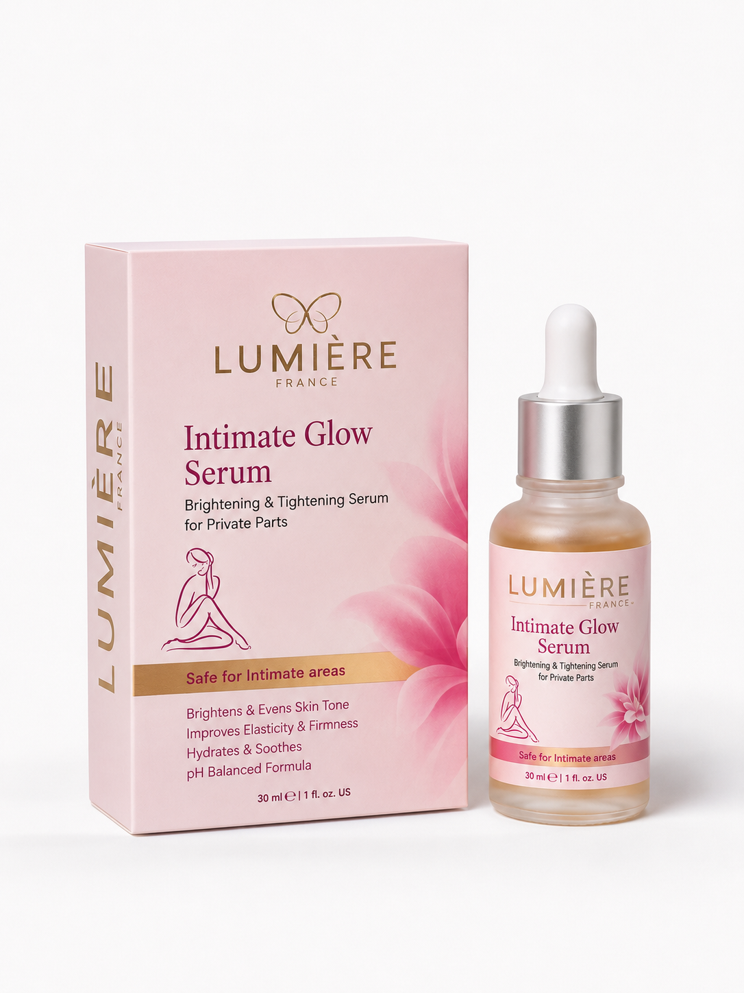 Lumière Intimate Glow Serum – Brightening & Skin Tone Care for Delicate Areas | Smooth & Even Look in 7 Days