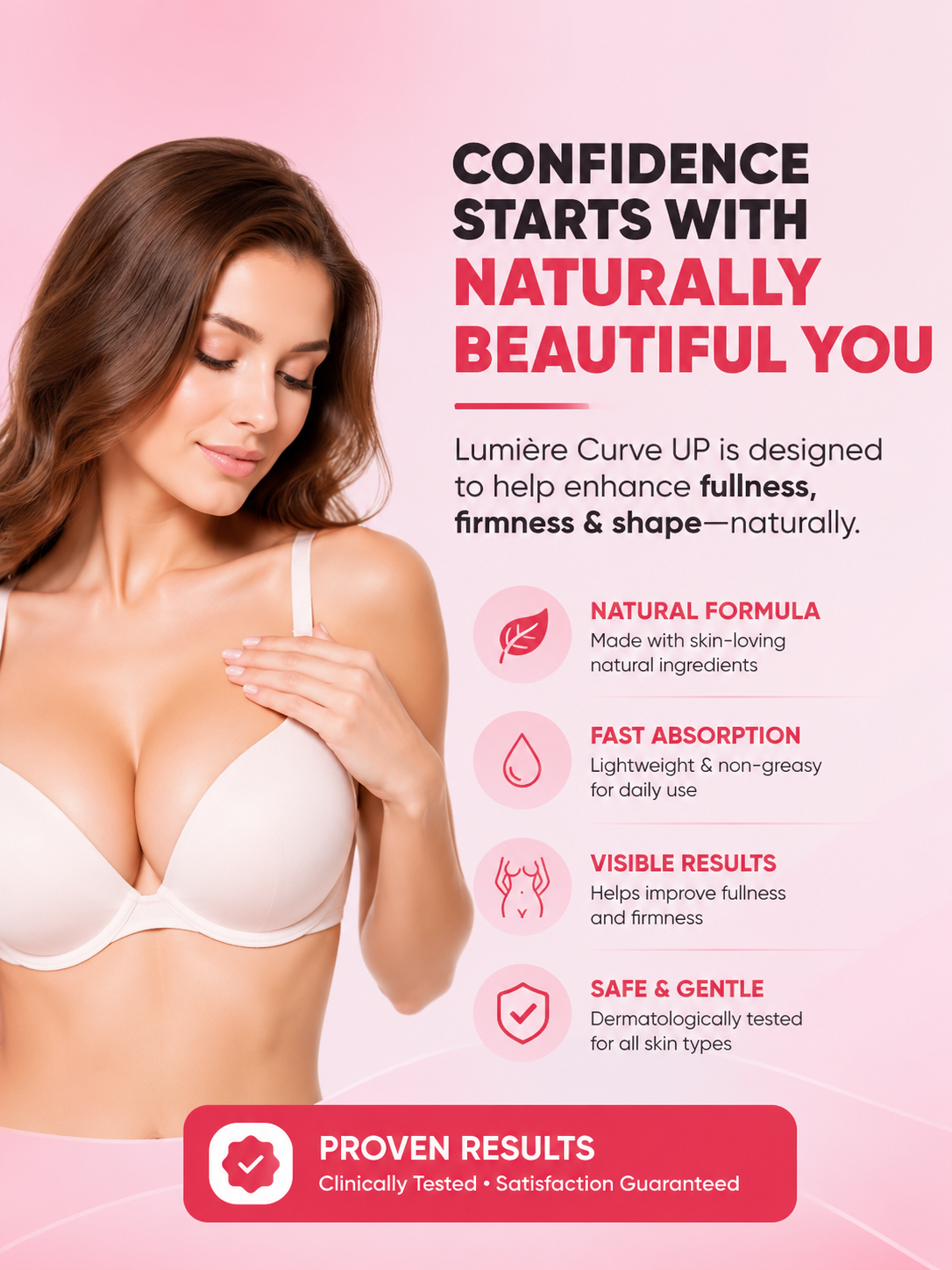 Curve Up Kit – Breast Enlargement Kit ( Buy One Get One Free ) + Free Intimate Brightening Serum