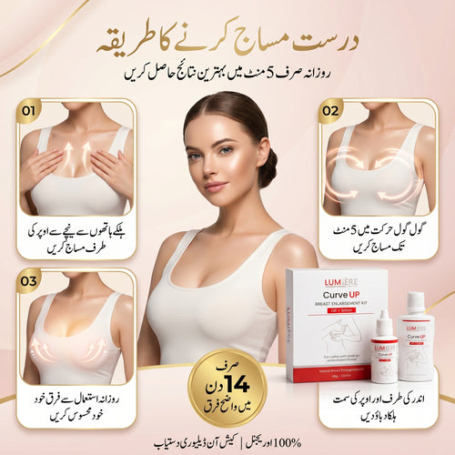 Curve Up Kit – Breast Enlargement Kit + Free Intimate Brightening Serum