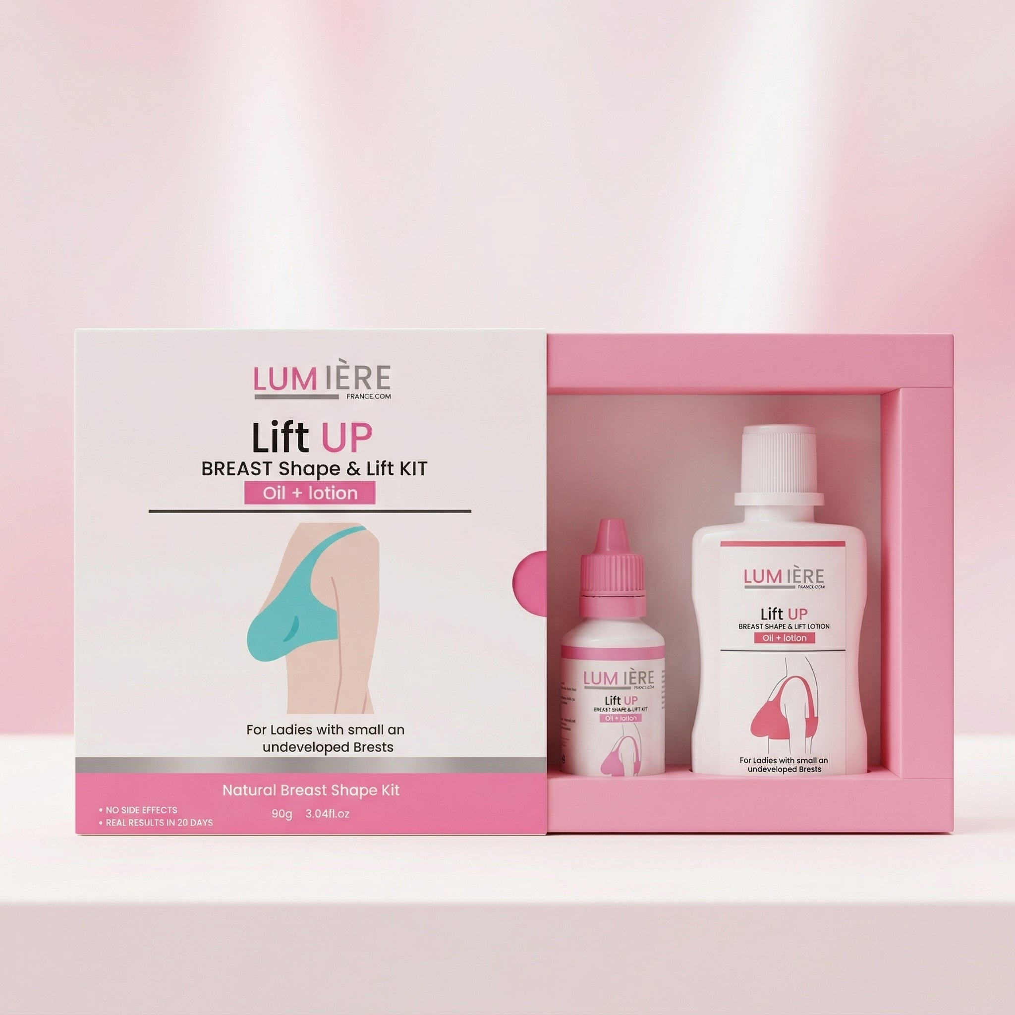 Lumière Lift UP Breast Tightening Kit (Oil + Lotion) – Firming & Shape Lift